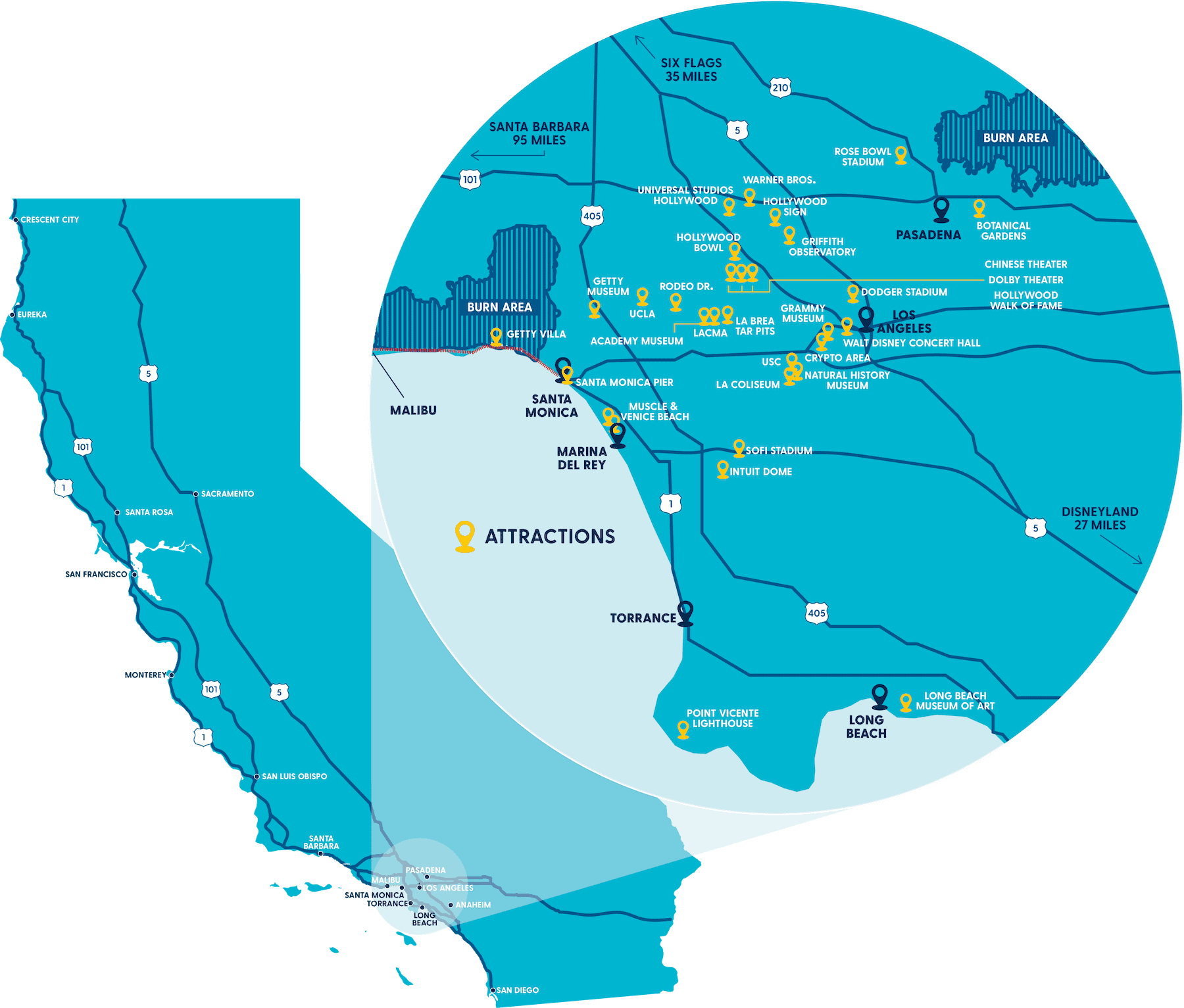 Map of Pasadena